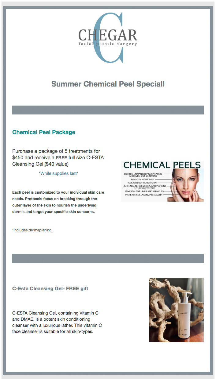 Summer Chemical Peel Special